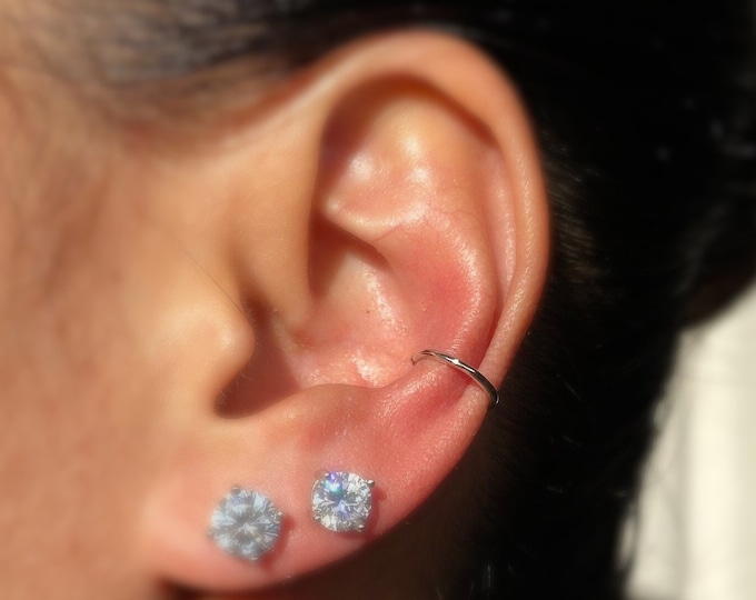 Ear cuff no piercing, Ear Wrap, Ear Cuffs, Fake Piercing, Fake Helix Piercing