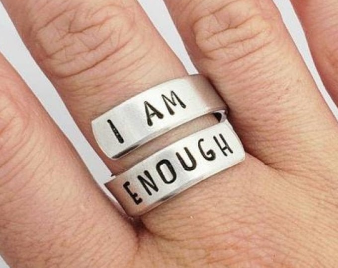 I am ENOUGH Ring, Silver RING