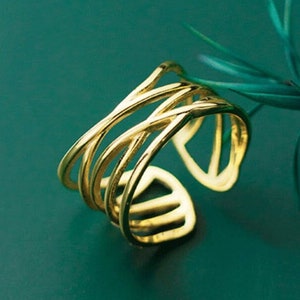 Silver Wire RING, Thumb RING