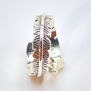 Sterling Silver Feather Ring: Angelic Guidance Jewelry