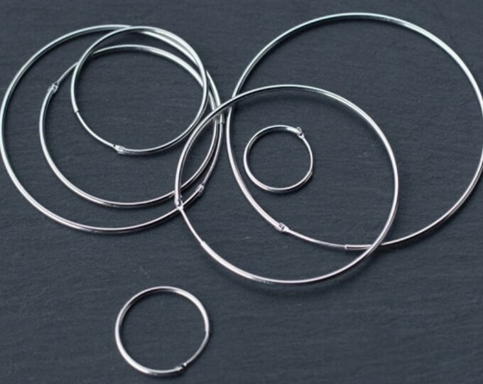 Hoop Earrings, 40 mm Hoops