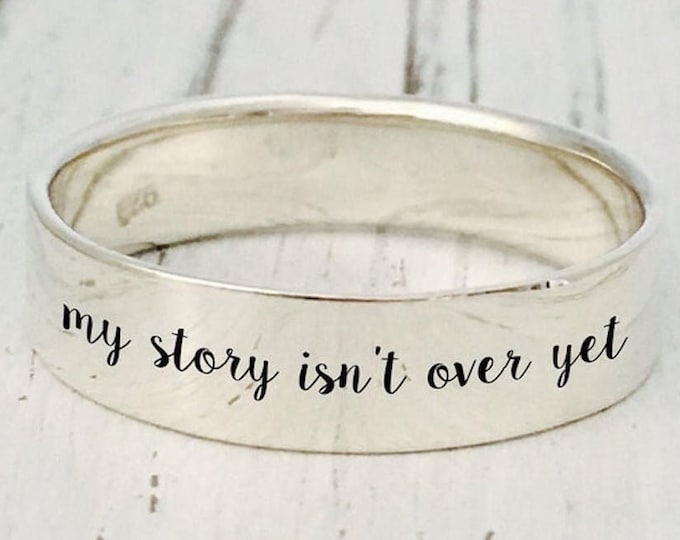 My Story Isn't Over Yet Ring, Silver ring