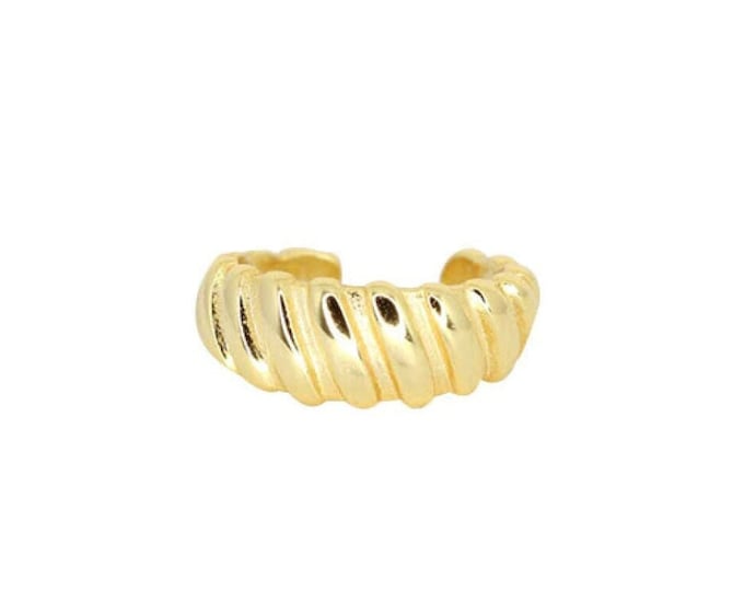 Silver ear cuff, Ear cuff no piercing, Gold ear cuff