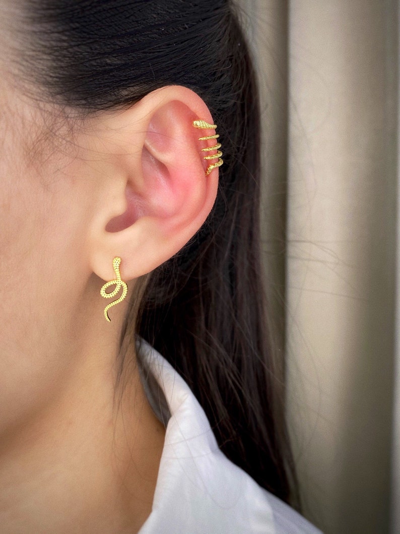 Snake Ear Cuff Ear Cuff No Piercing Fake Cartilage No Etsy