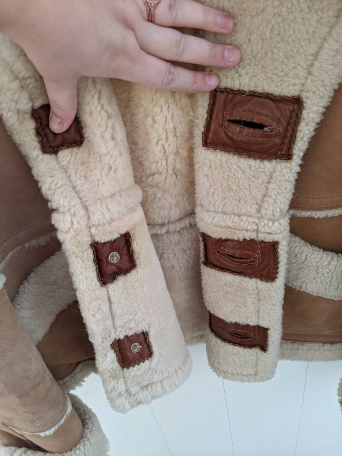 French Creek Sheep & Wool Company Coat Size 42 Shearling Etsy