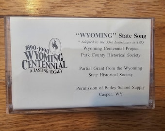 Wyoming Centennial State Song Cassette Tape 1990 Equality Legacy Music CD