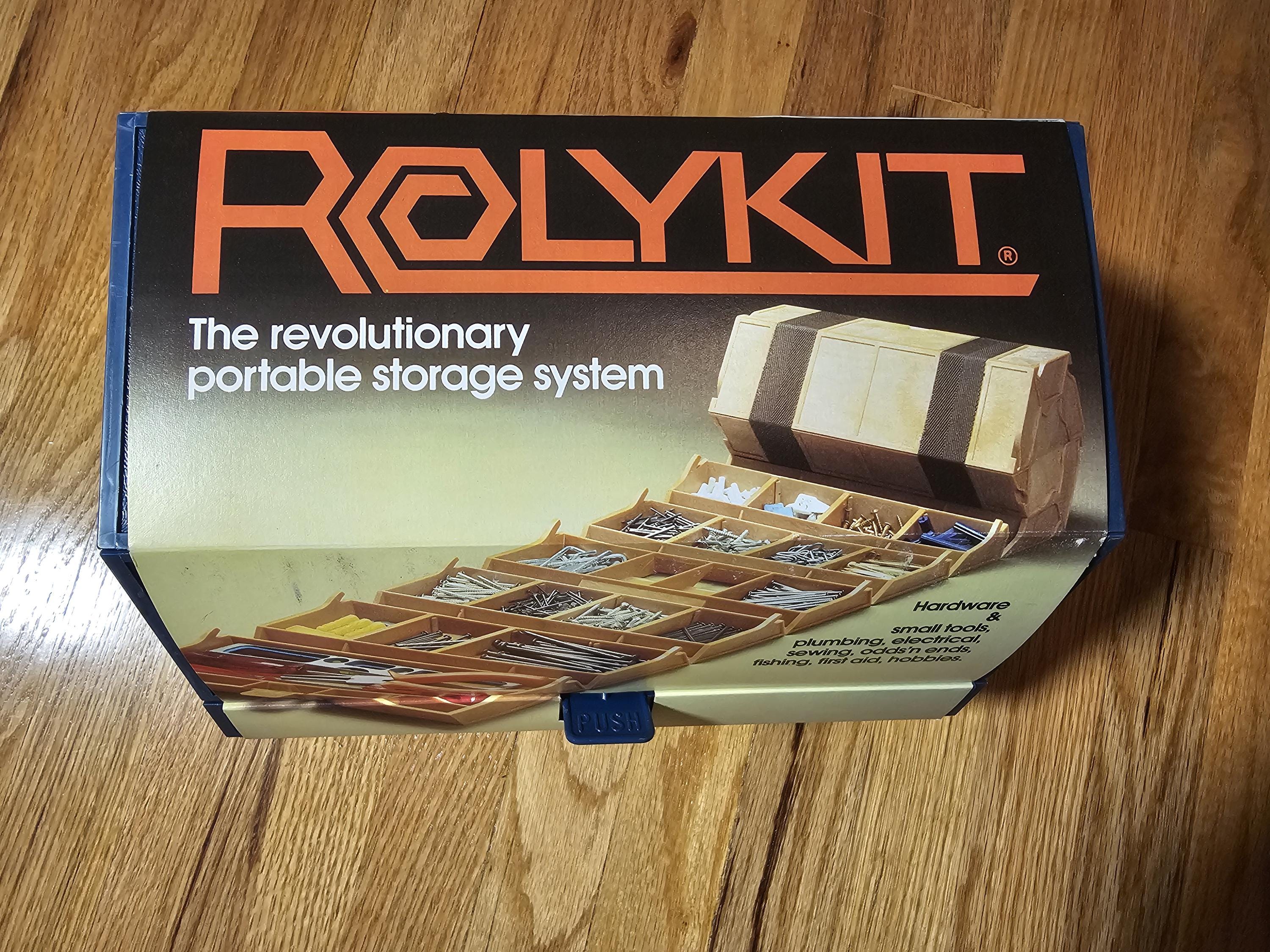 NEW Rolykit Blue Roll up Storage Box Case Large Vintage Tackle  display picture 1