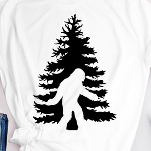 Big Foot Forest SVG, Yeti cut file, Big Foot png, forest svg, Big foot shirt svg, Yeti svg