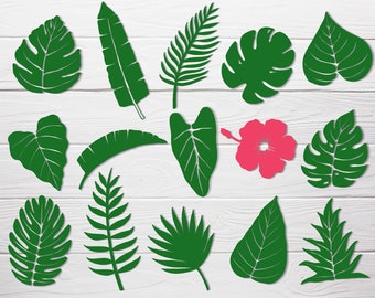 Tropical Leaf Svg Etsy