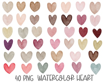 Download Watercolor Heart Etsy