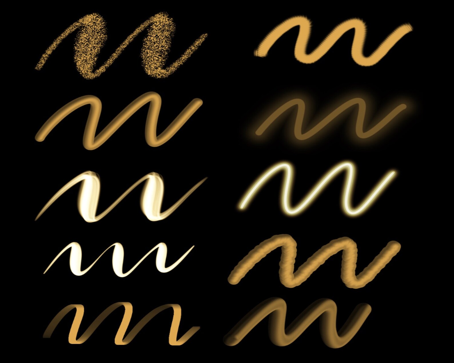 100 Procreate Brushes | Lettering Brush | Texture Brush | Background ...