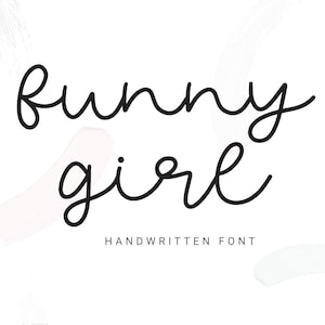 Funny Girl Font for Craft Font download, Modern font,Fonts for Cricut,Crafting Fonts,Fun font Cute font,Handwritten font,kid font,sweet font