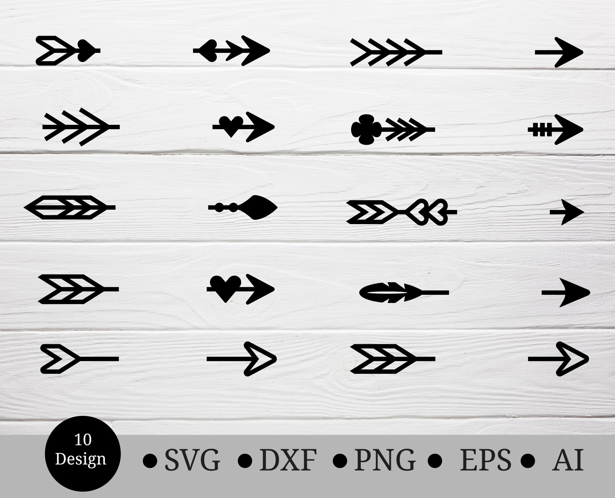 Flecha SVG Para archivo cortado dxf png eps ai flechas - Etsy México