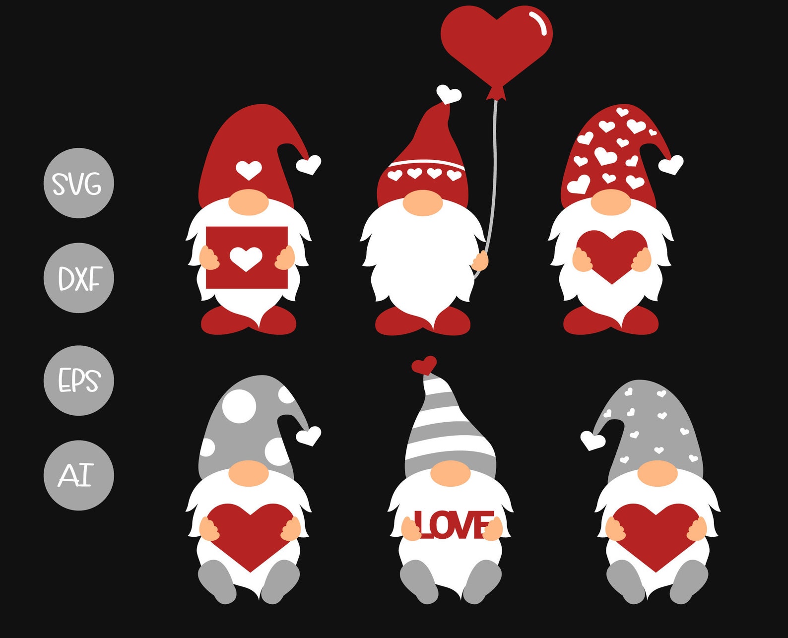valentine gnomes pictures
