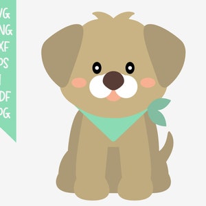 cute baby dog cartoon SVG cut file ,PNG,EPS,Ai,Pdf,Jpg Digital file,vector graphic