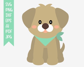 cute baby dog cartoon SVG cut file ,PNG,EPS,Ai,Pdf,Jpg Digital file,vector graphic