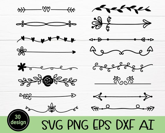 Papercraft 30x Arrows Cut File SVG DXF PNG Embellishments etna.com.pe