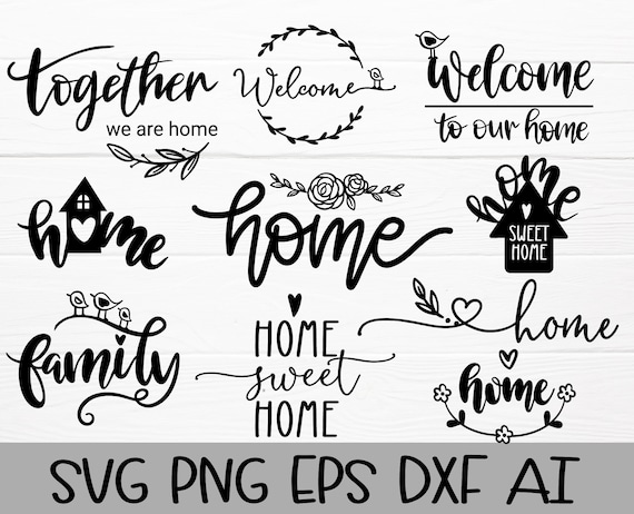 Home Sweet Home, Welcome to our house, Welcome to our home,Welcome,SVG  Vector Image Cut File for Cricut and Silhouette