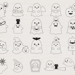 Spoken bundel gesneden SVG-bestand, Halloween Cartoon Svg, voor cricut Silhouette, Cameo
