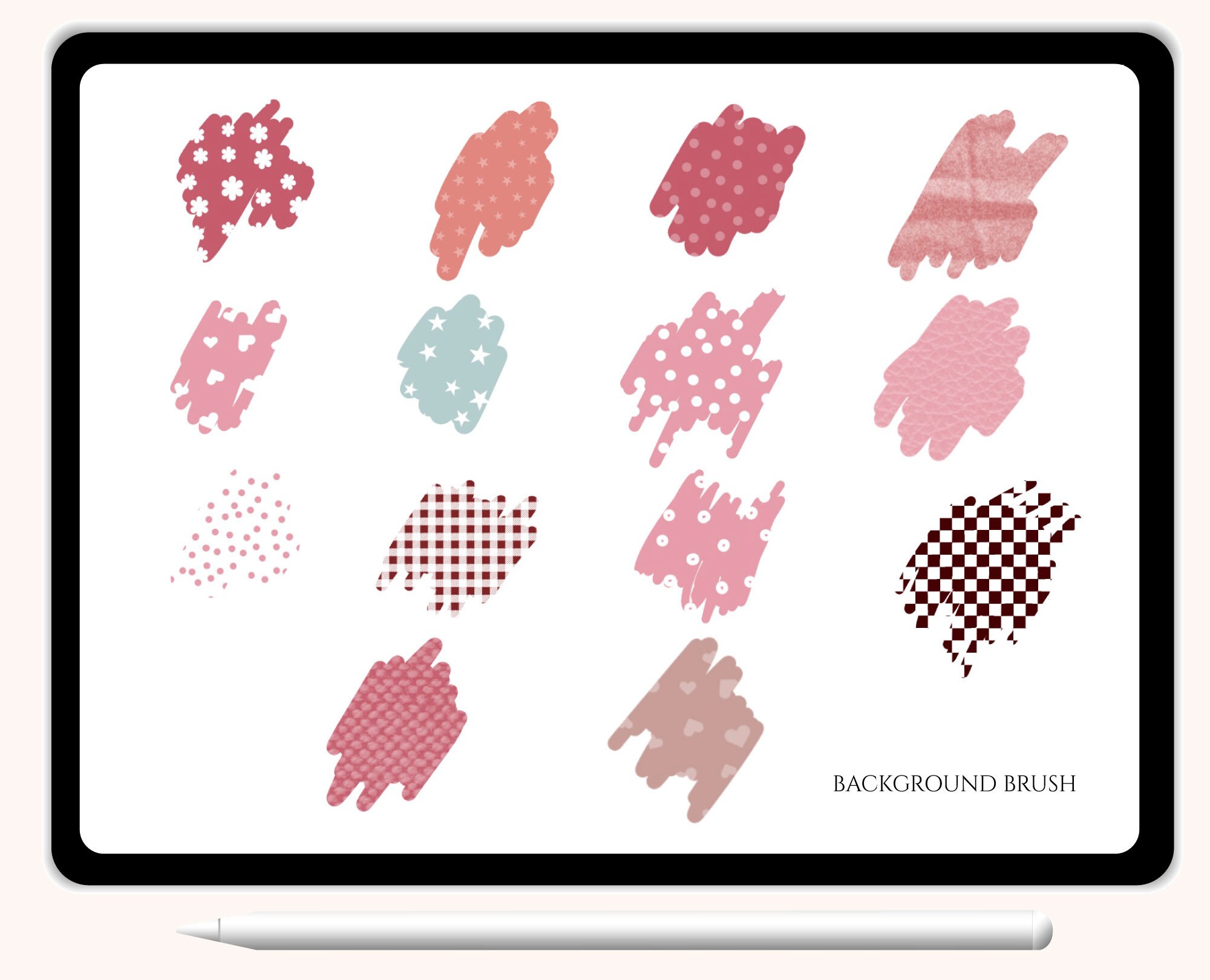 100 Procreate Brushes | Lettering Brush | Texture Brush | Background ...