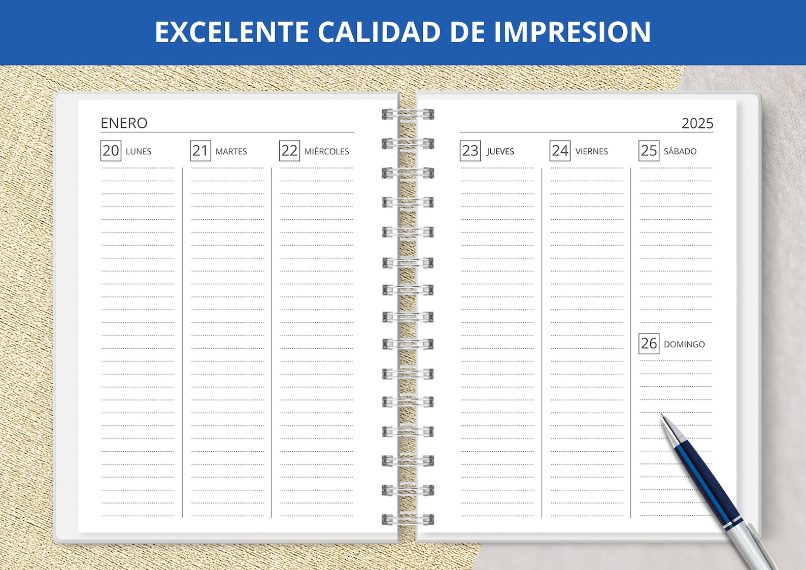 Collins Elite Compact Agenda Semanal Para Ver Con Citas 2023, Color