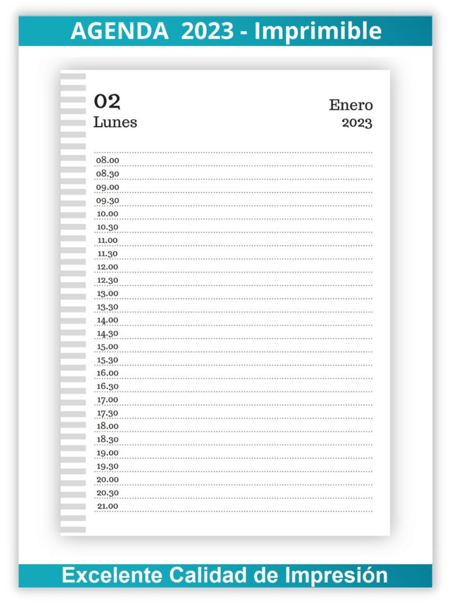 Agenda 2023 Para Imprimir Media Carta Medidas Facebook IMAGESEE