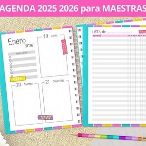 2025-2026 School Planner for Teachers to Print - Attendance - Assessments - Grades - Lists - Planners