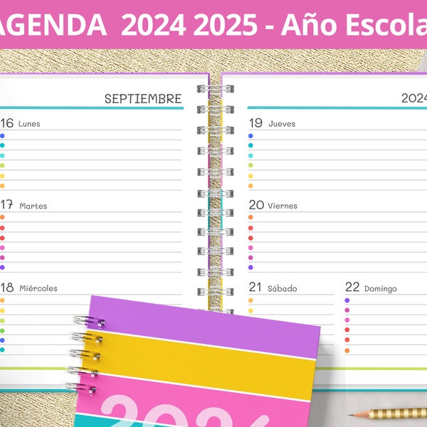 Agenda 2024 2025 Printable Etsy