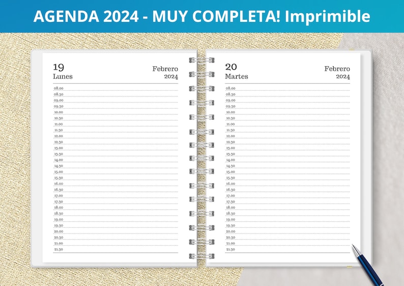 Agenda 2025 Diaria para imprimir Un Dia por Pagina Planeadores Mensuales Gastos archivos PDF