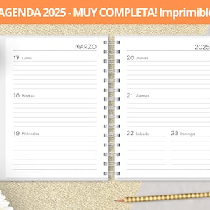 2025 Weekly Printable Agenda - Monthly Planners - Expenses - Bullet Journal Dotted Notes - Printable PDF Files - VERY COMPLETE