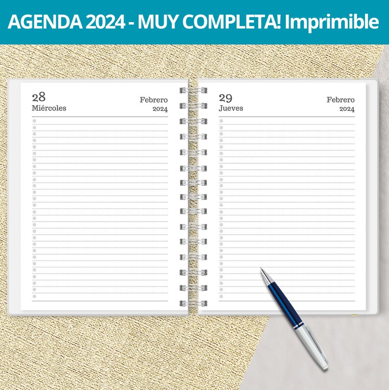 Agendas 2024 Imprimibles : Agendas Perpetuas para imprimir en PDF ...