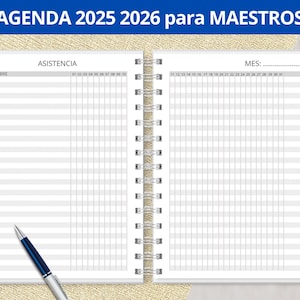 Printable 2025-2026 Teacher Planner - School - Attendance - Assessments - Grades - Lists - Planners