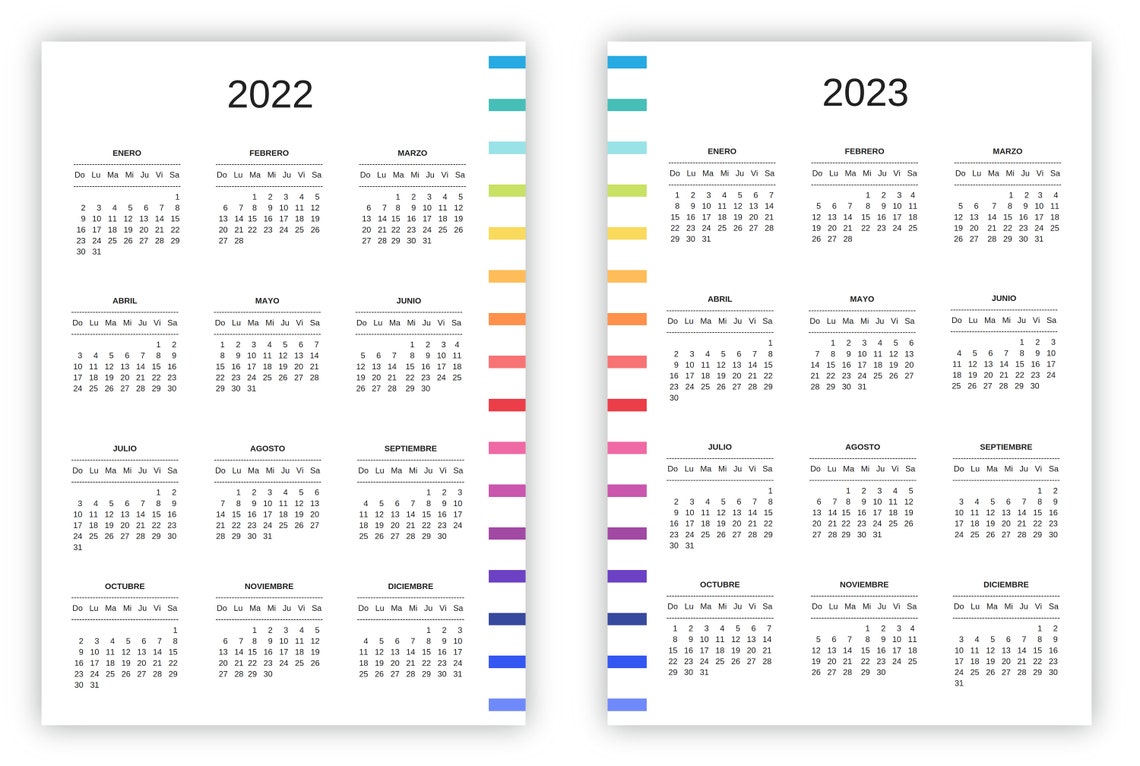 Calendario Por Semanas 2022 Imprimir Recibo De Luz Imagesee