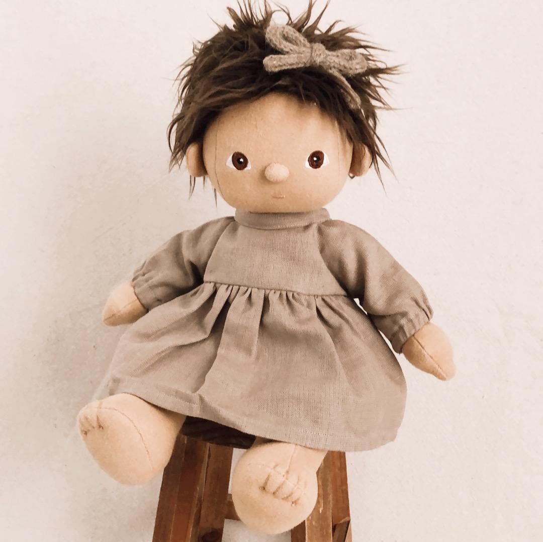 READY TO SHIP / Dinkum doll clothes / Set to Fit Dinkum Doll / Doll dress / Dinkum doll clothing / Dinkum doll Dress / Bow for Dinkum doll