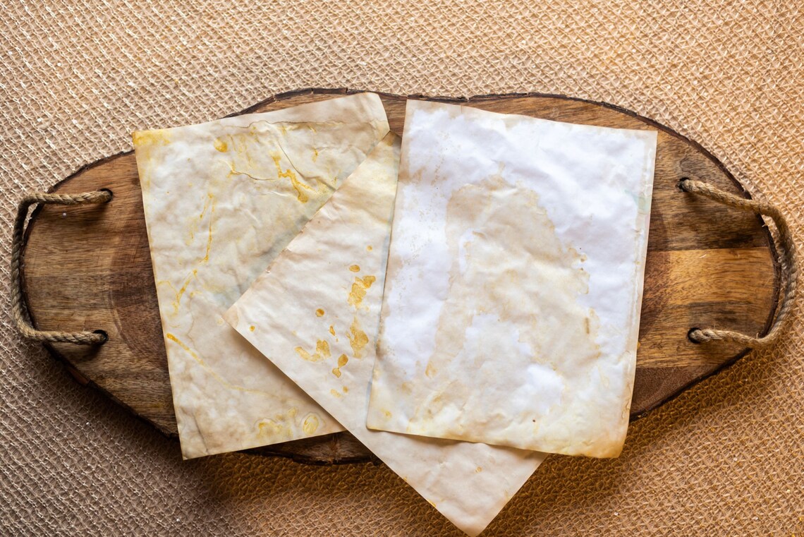 Turmeric & Tea Dyed Paper Etsy