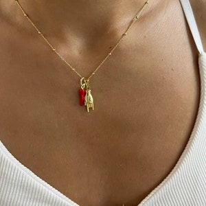 Lucky Necklace, Silver Necklace For Woman, Perfect Gift for Her, Pepper Necklace, Gift For Her Birthday Sister, Ball Necklace