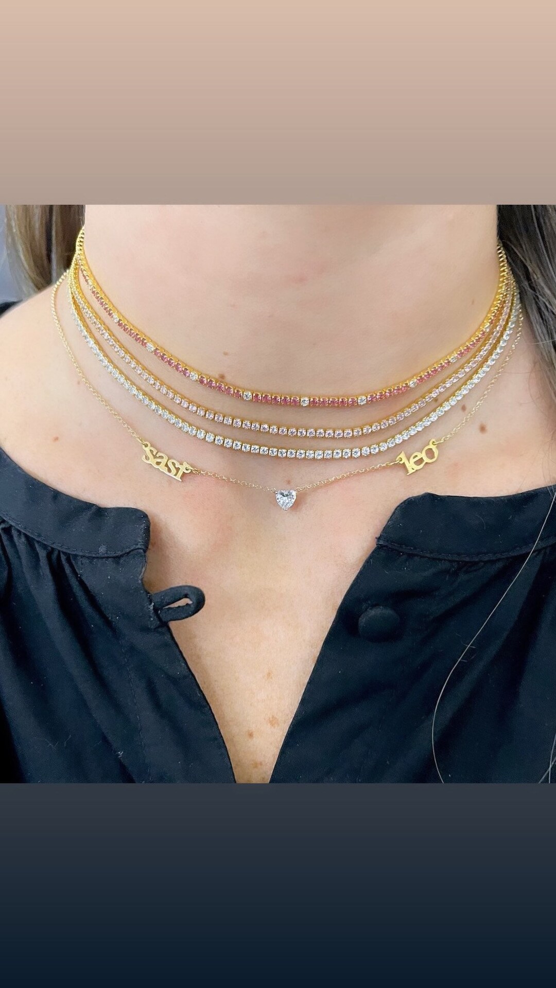 Two Name Necklace , Necklace With Children's Name , Perfect Gift for