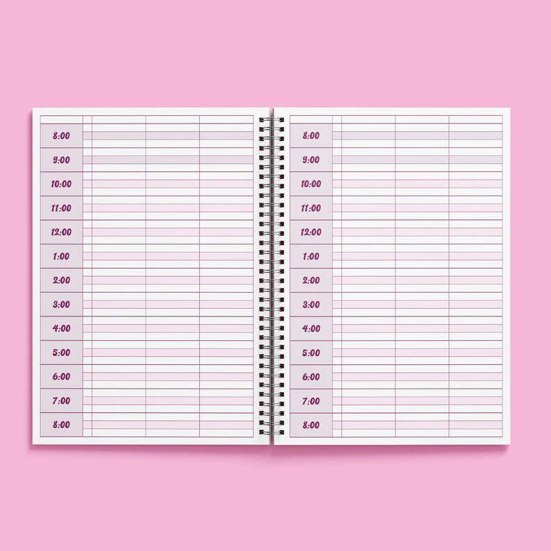 A5 Appointment Book for Beauty Salons Therapists 3 Columns Etsy UK