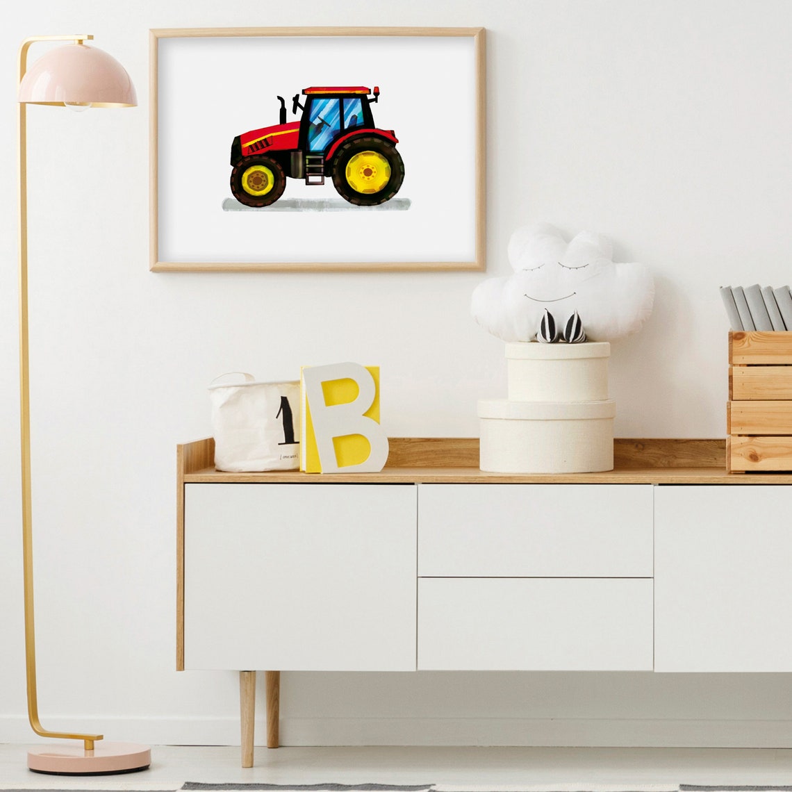 Tractor Wall Art Tractor Nursery Vintage Tractor Wall Art Etsy