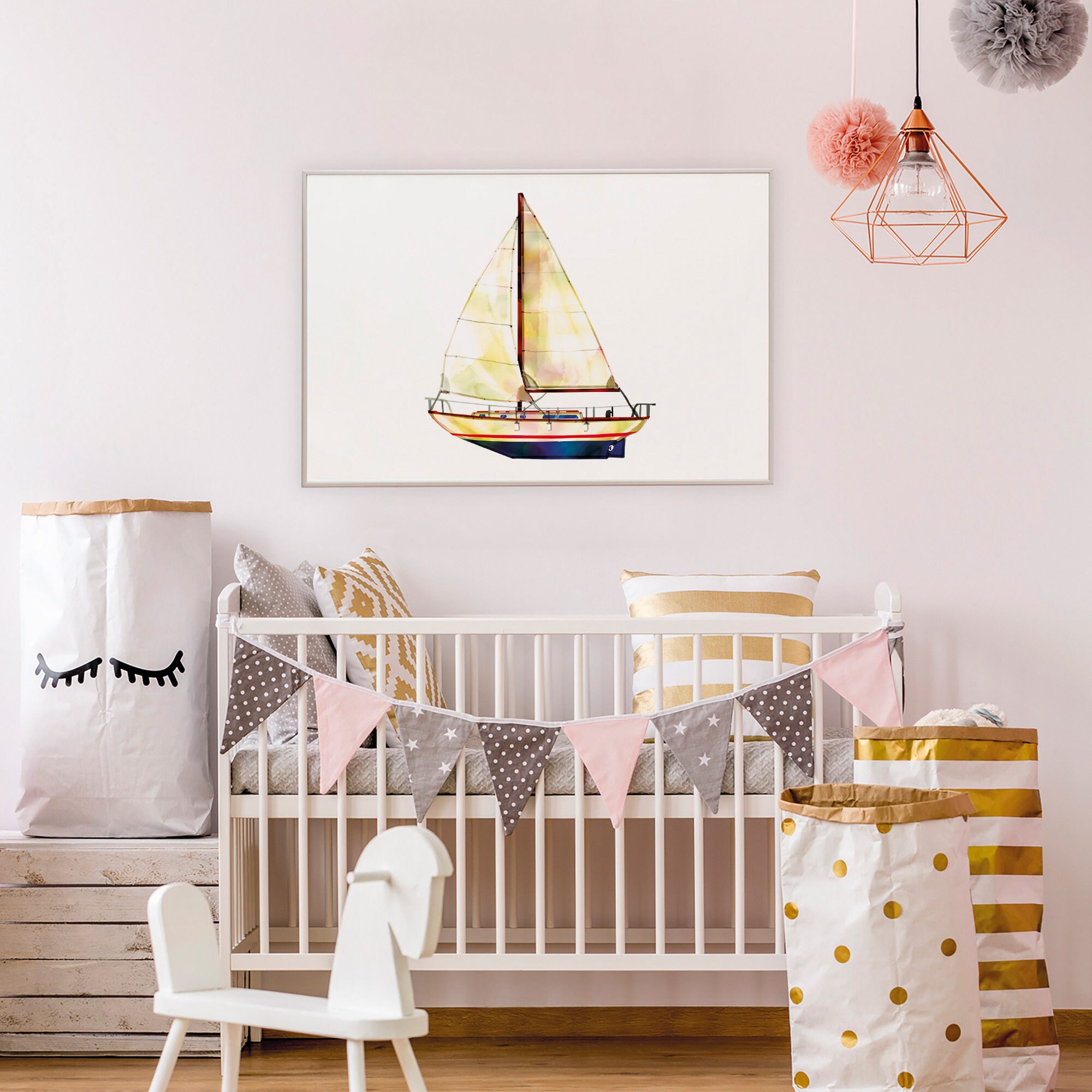 sailboat themed nursery