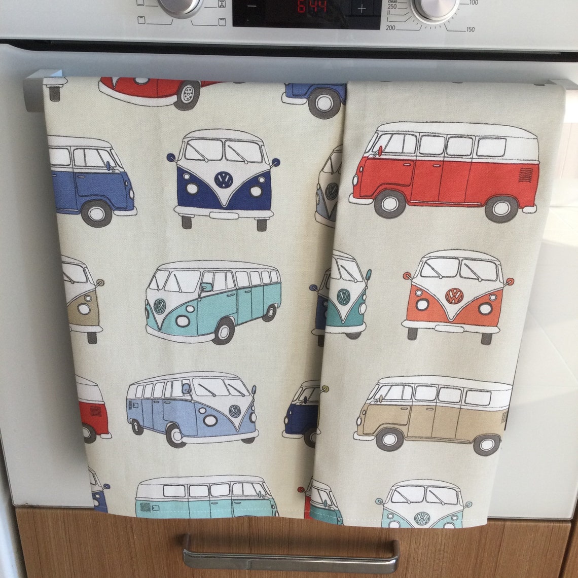Camper Tea Towels Kitchen Towels Volkswagen Dishtowels Etsy