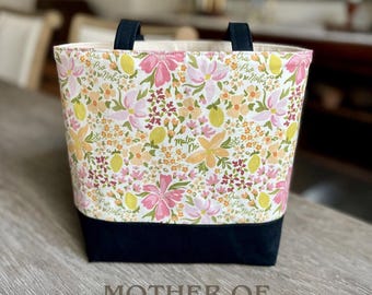 Mother of God Mid-Sized Handmade Tote Bag, Mass Bag, Women's Purse, Religious Gift, Catholic Christian Accessory