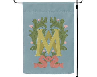 Marian Monogram - Virgin Mary Crest Garden flag