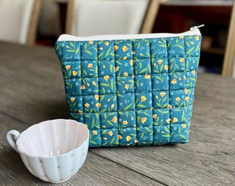 Be Still and Know That I Am God Quilted Zippered Pouch, Christian Gift for Women, Religious Accessory, Bible Verse