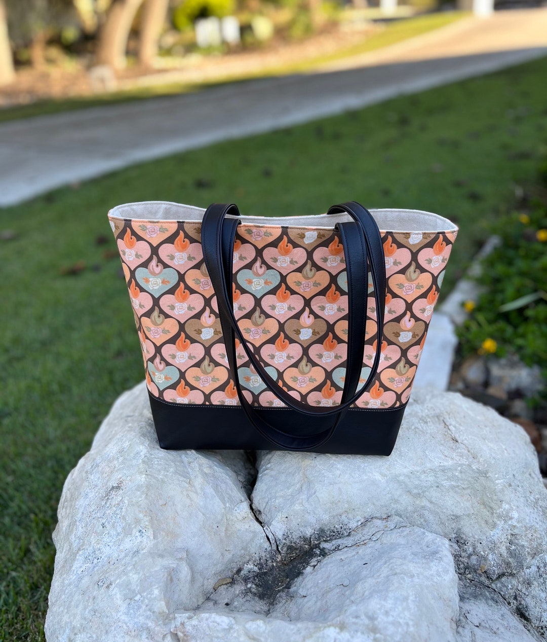 Immaculate Heart of Mary Chubby Tote Bag Shoulder Bag Etsy