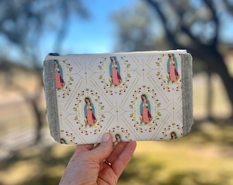 Our Lady of Guadalupe Soft Wallet, Women's Accessory/Purse, Catholic Inspirational Gift, Mother Mary, Religious, Holy, Christian Faith Gift