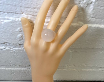 Resin/acrylic/lucite/acetate Dome Cocktail Rings/Second Series