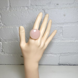 Faceted Resin/acrylic/lucite/acetate Faceted Cocktail Rings