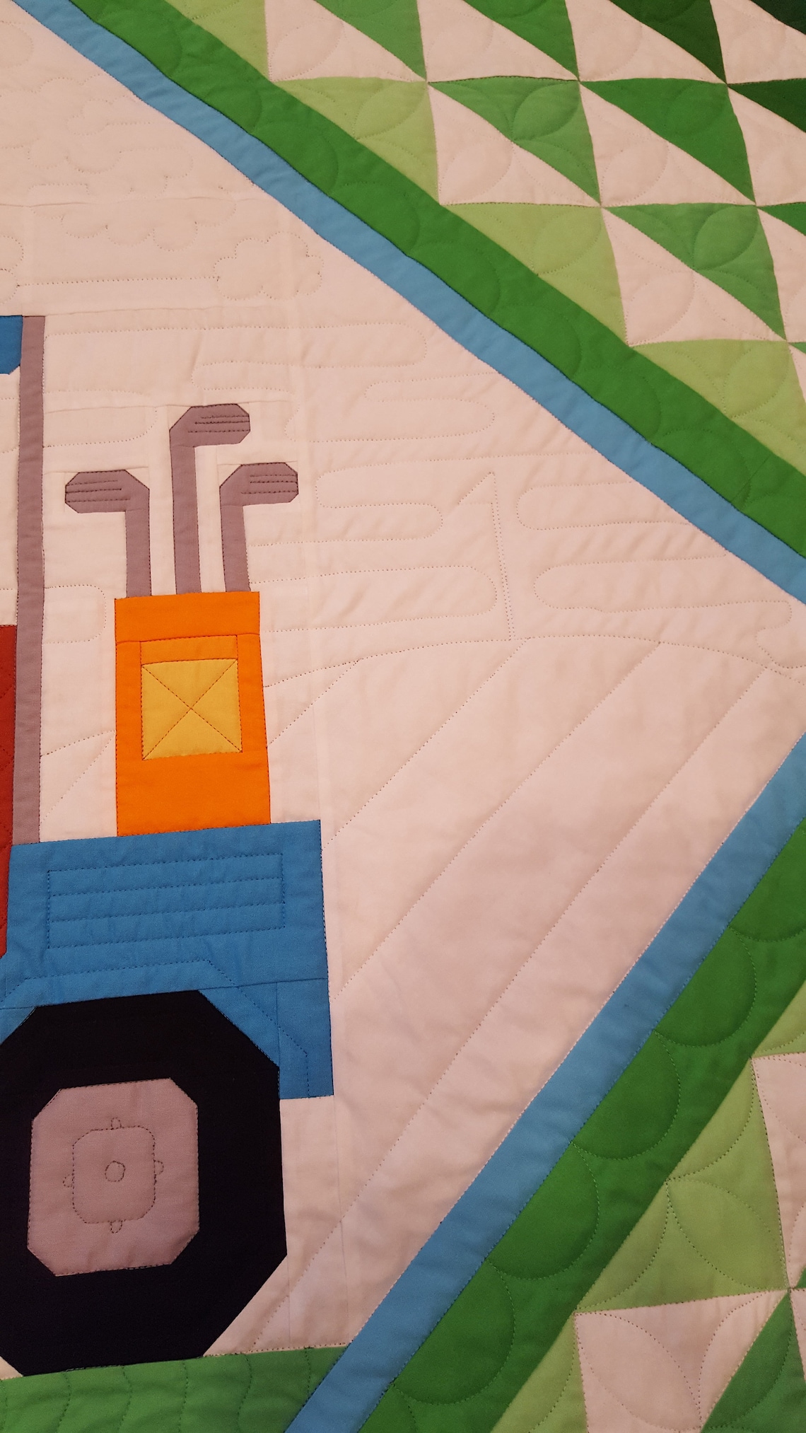 Golfing Quilt Pattern, Front Nine Quilt Pattern, Golf Cart Quilt