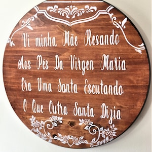 Wall Decor, Kitchen, Dining Room,Portuguese Wood Sign: Mother&#39;s Day Wall Art (18&quot; Round)